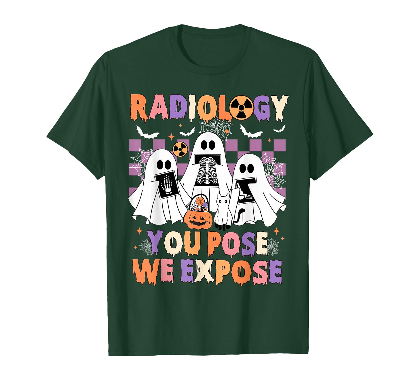 Radiology Halloween Nurse You Pose We Expose RT Rad Tech T-Shirt