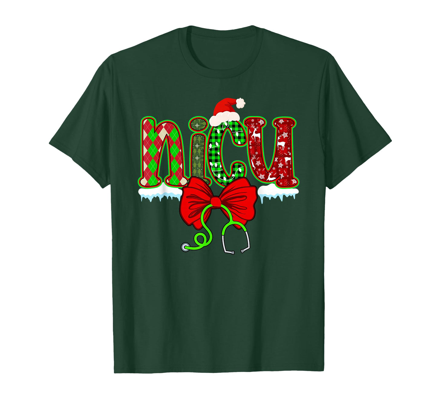 Christmas NICU Xmas Neonatal Intensive Care Unit Coquette T-Shirt
