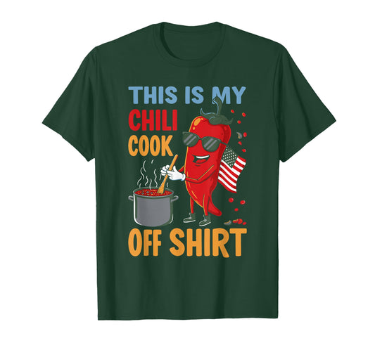 Funny Chili Cook Off Pepper Cooking Design T-Shirt