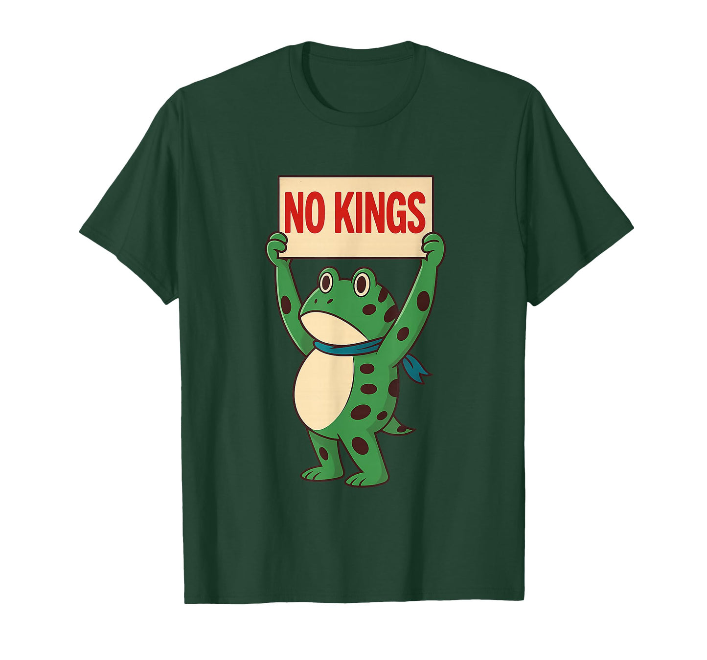 No Kings Frog Portland Frog Protest Vintage for Men Women T-Shirt