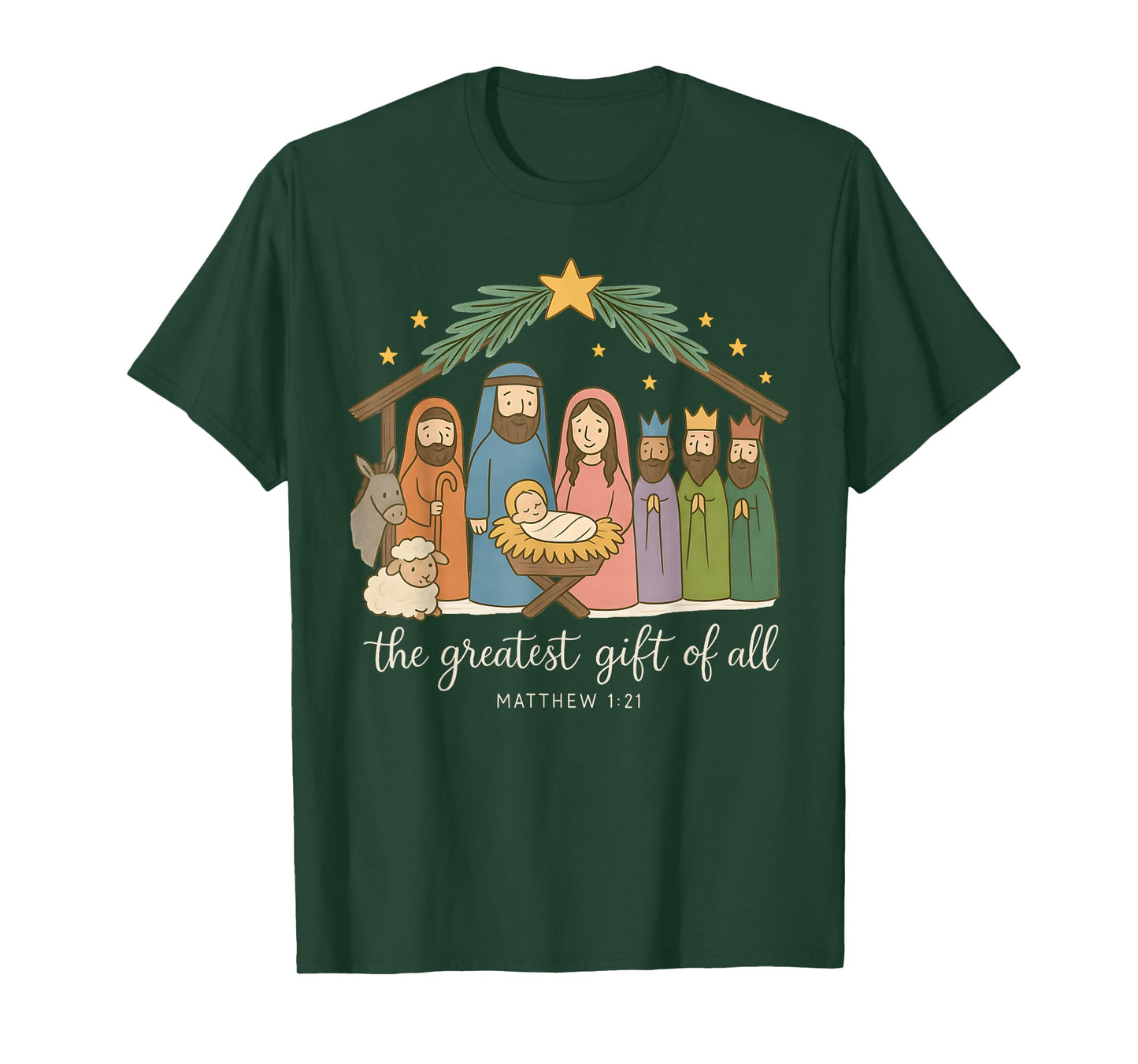 The Greatest of All Nativity Jesus Christian Christmas T-Shirt