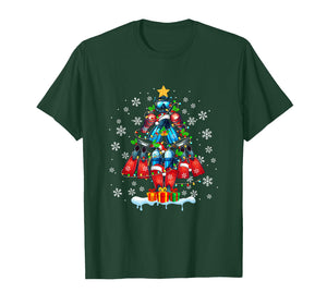 Scuba Diving Tools Christmas Tree Santa Colorful Sport Lover T-Shirt