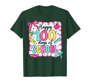 Happy 100 Days of School Cute School Teacher Kids T-Shirt