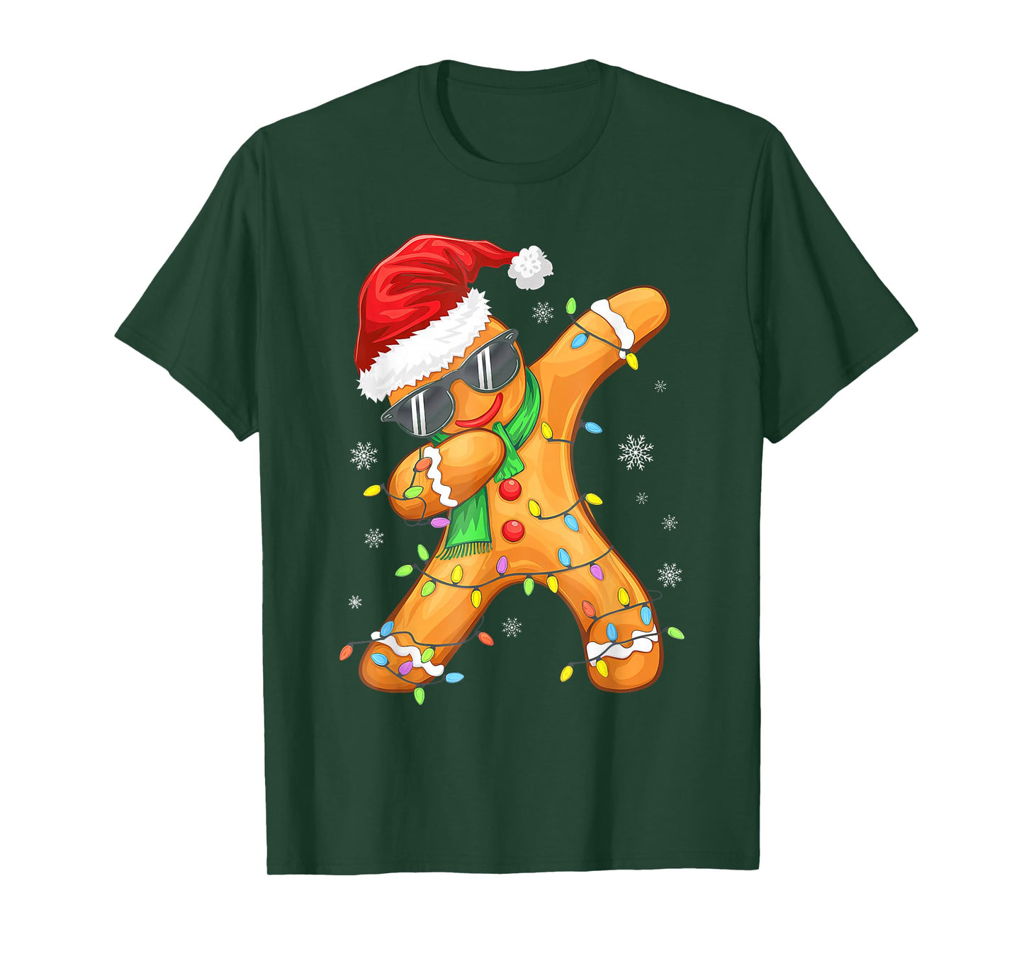 Dabbing Gingerbread Christmas Boys Girls Kids Funny Xmas Dab T-Shirt
