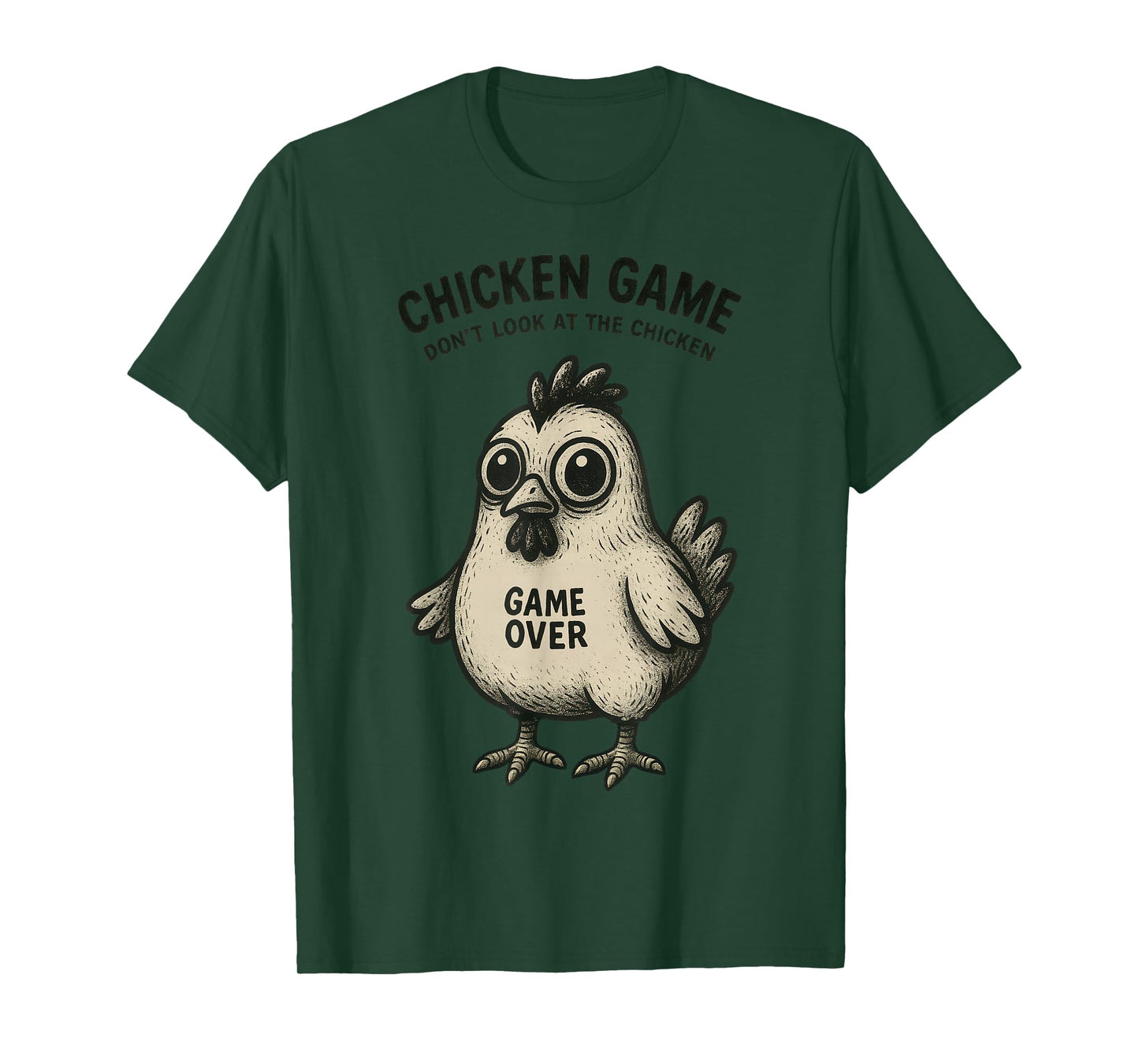 Funny Chicken Game Graphic Tee Men Women Teens Boys Girls T-Shirt