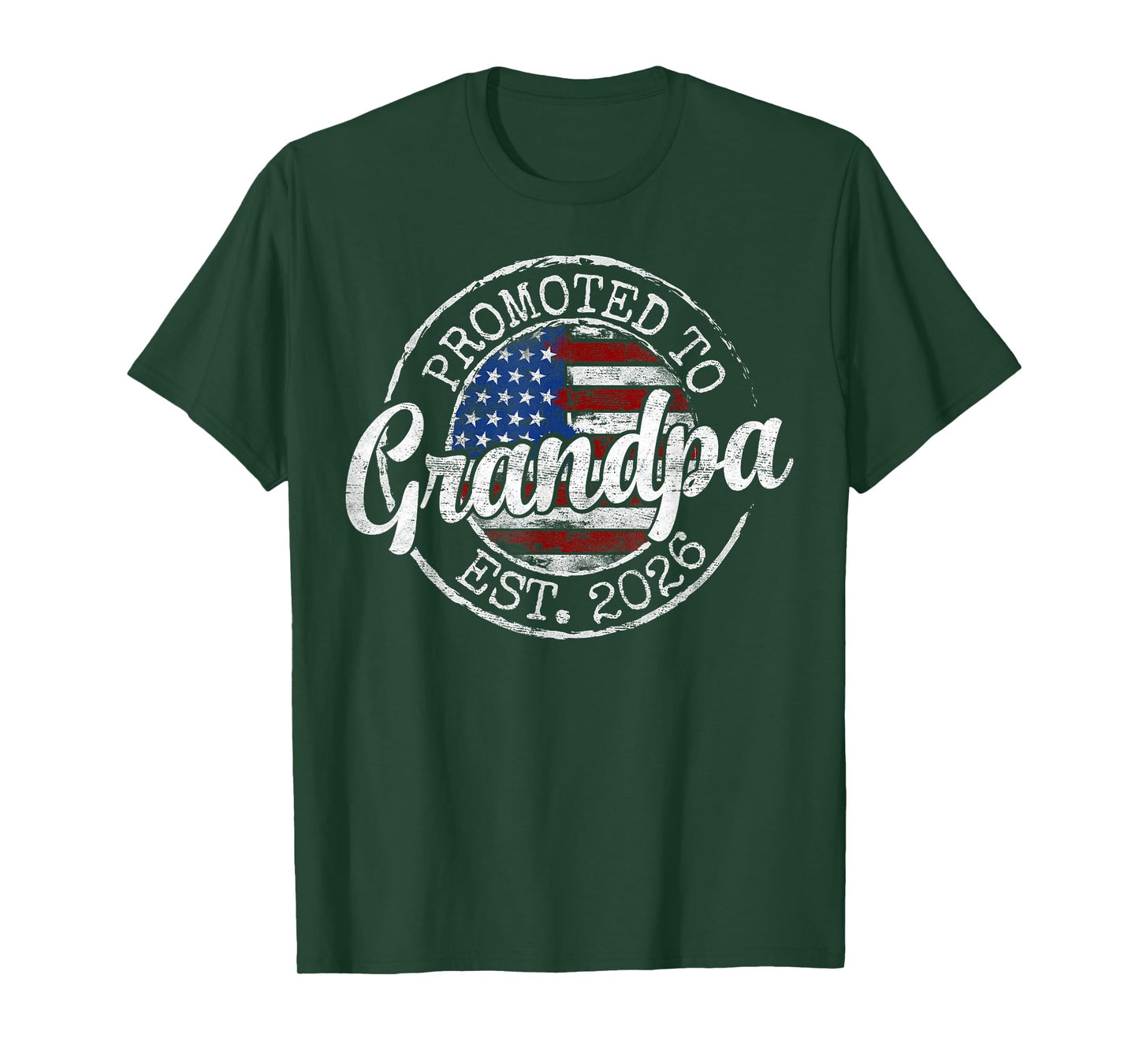 Promoted to Grandpa Est 2026 First Time Grandfather to Be T-Shirt