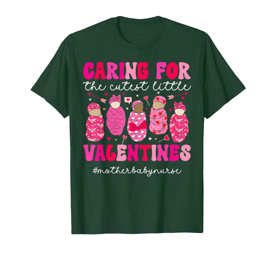 Mother Baby Nurse Valentine Postpartum Nurse Valentines Day T-Shirt