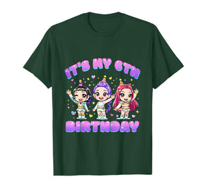 6 Years Old Birthday K pop Kids 6th Birthday Girls K-pop T-Shirt