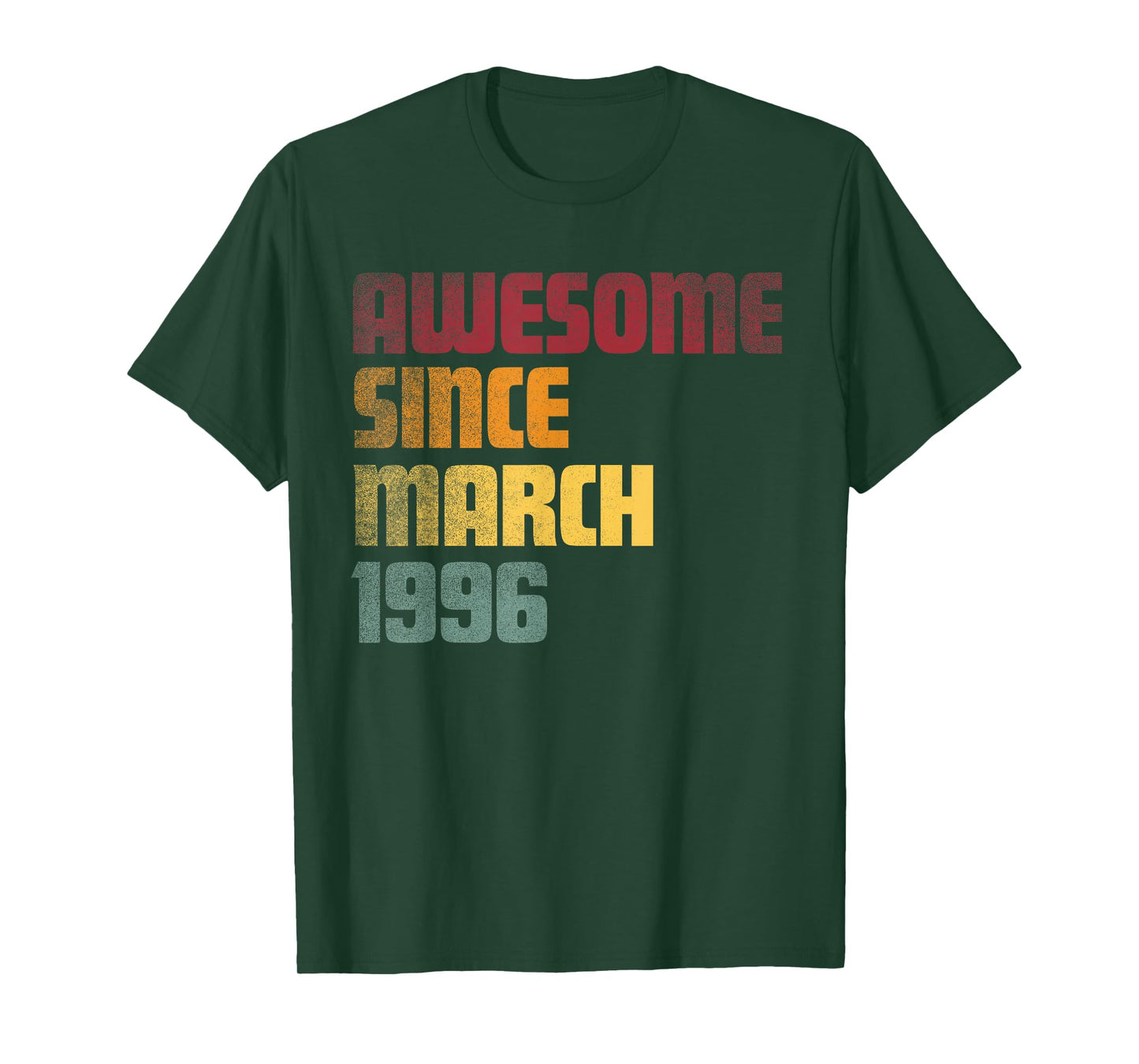 Awesome Since March 1996 30th Birthday - Vintage T-Shirt