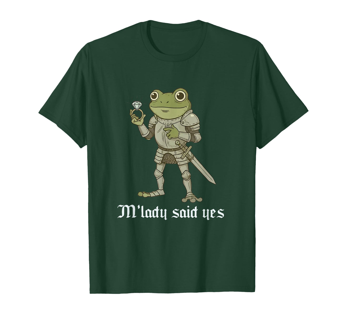 M'lady Said Yes Funny Frog Couple Matching T-Shirt