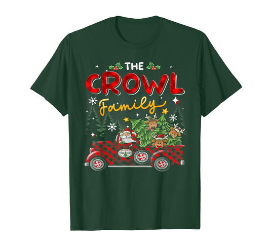 The Crowl Family Christmas Matching Pajamas Group Gift T-Shirt