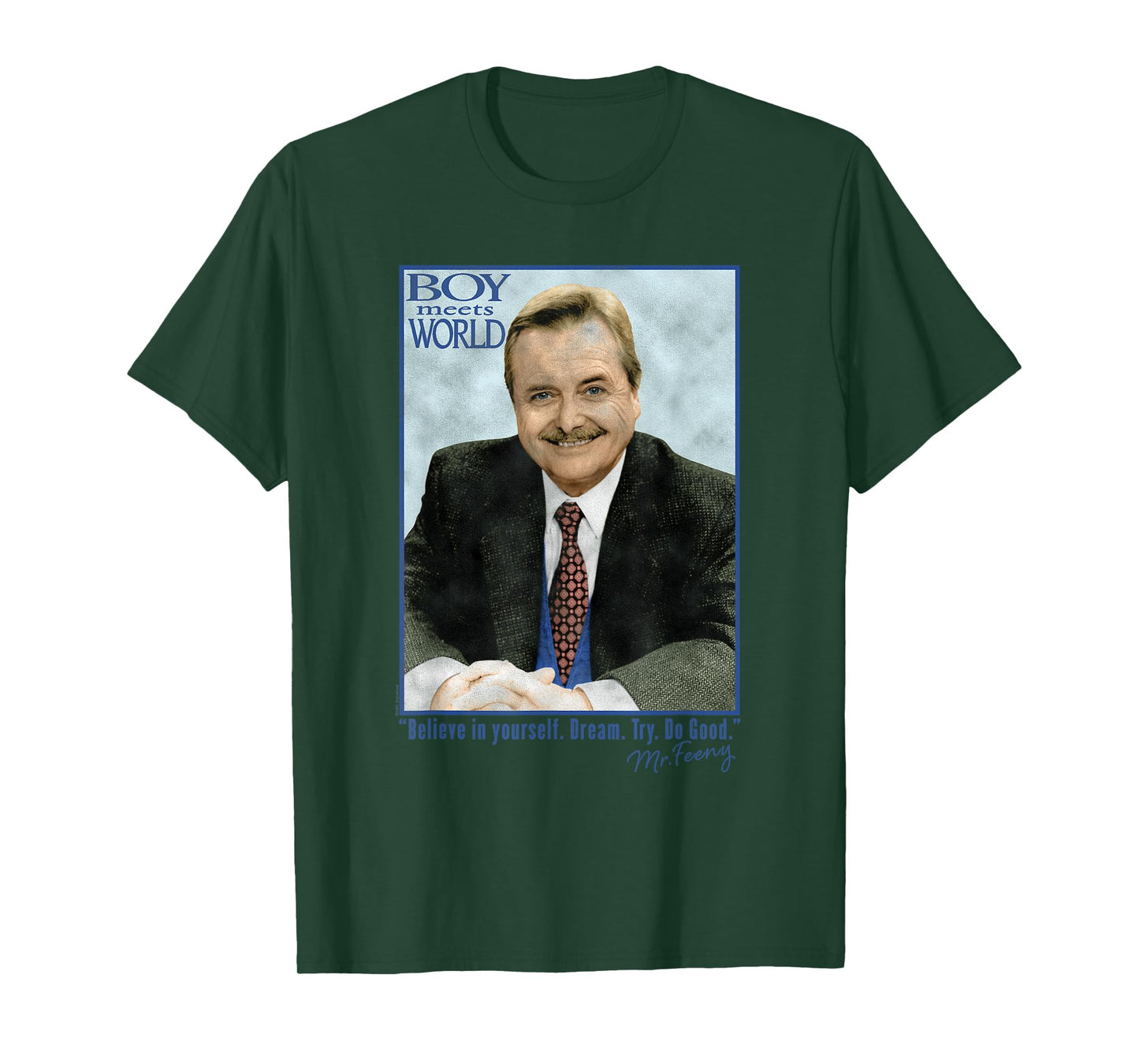 Boy Meets World Mr. Feeny Quote and Photo 90's TV Show T-Shirt