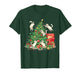 Funny Cat Christmas Tree Chaos Festive Holiday Art T-Shirt