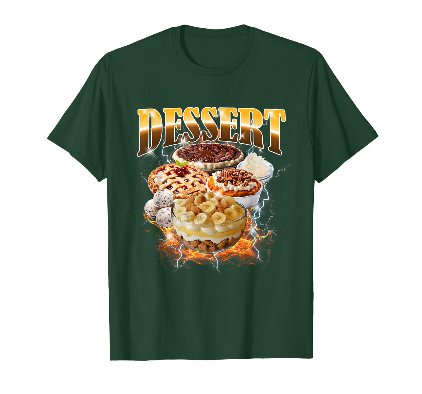 Thanksgiving Dessert Bootleg 90's Rap Rock Vintage T-Shirt