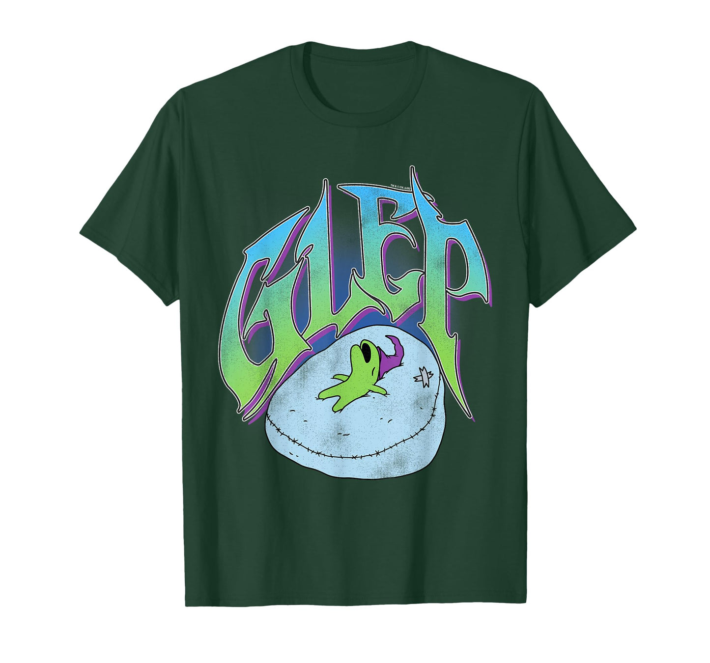 Smiling Friends Napping Glep Colorful Old English Cartoon T-Shirt