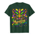 Happy Mardi Gras Mask Fleur De Lis Beads Carnival Party T-Shirt
