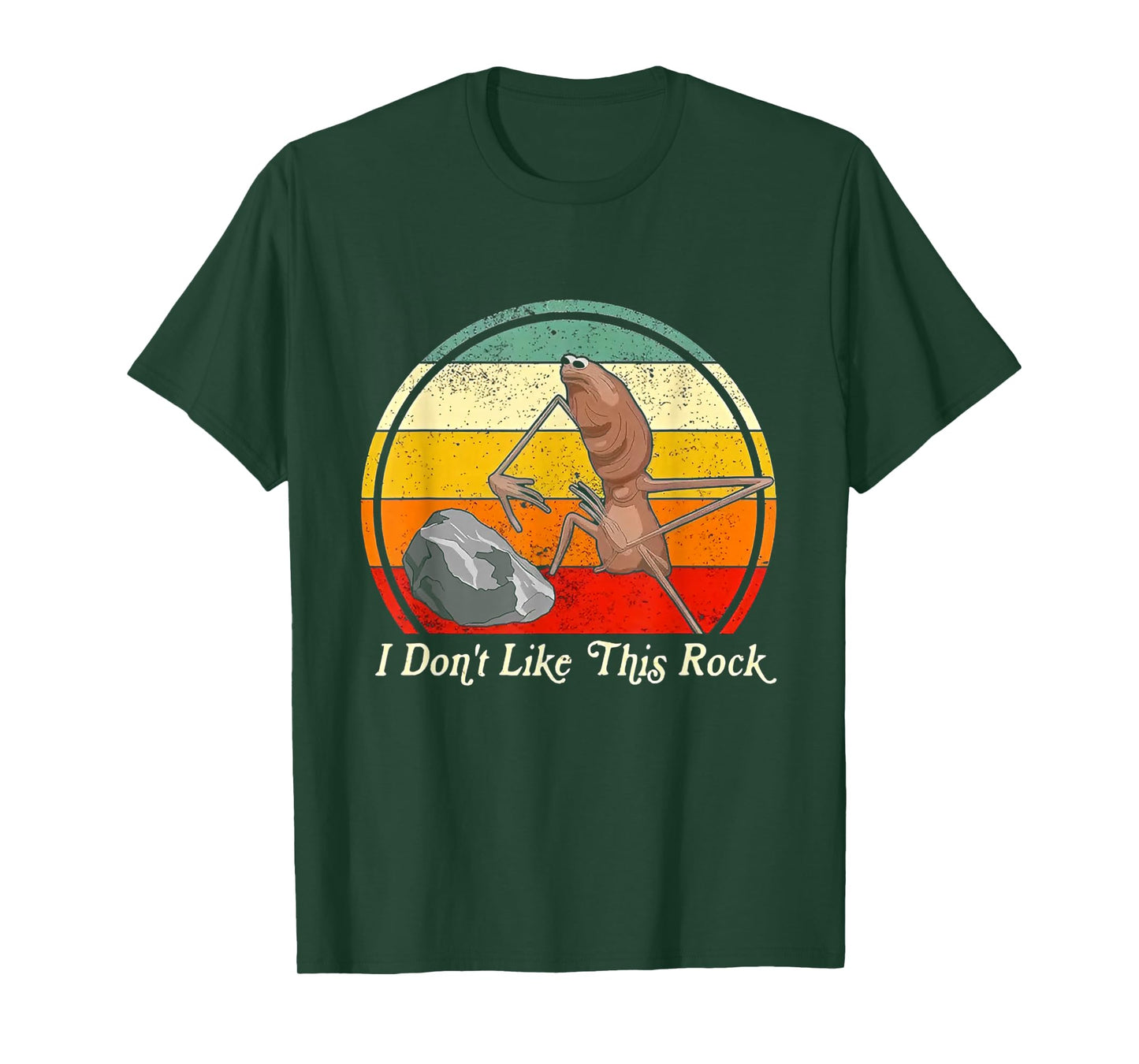 I Don't Like This Rock Marcus The Worm Meme Retro Vintage T-Shirt