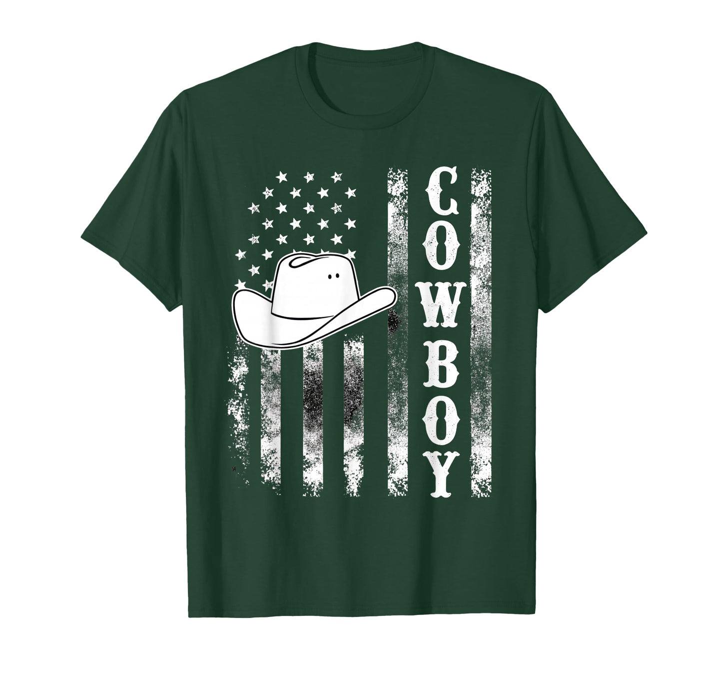 Rodeo Southern Cowboy Western USA Flag Cowboys T-Shirt