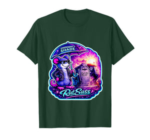 Emergency Shade Funny Spooky Graveyard Sarcasm Design T-Shirt