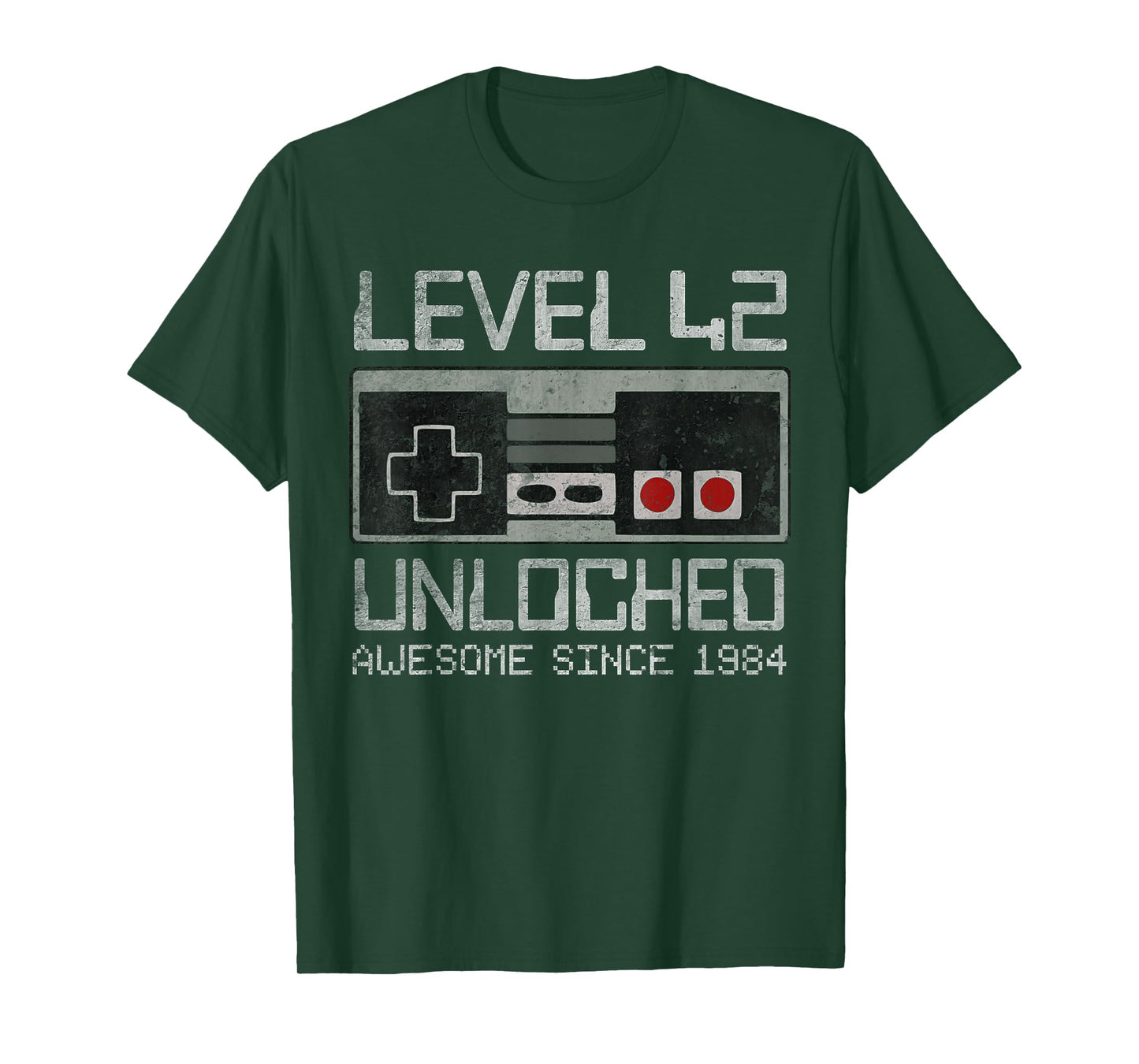 Level 42 Unlocked 42nd Birthday 42 Year Old Video Gamer Men T-Shirt