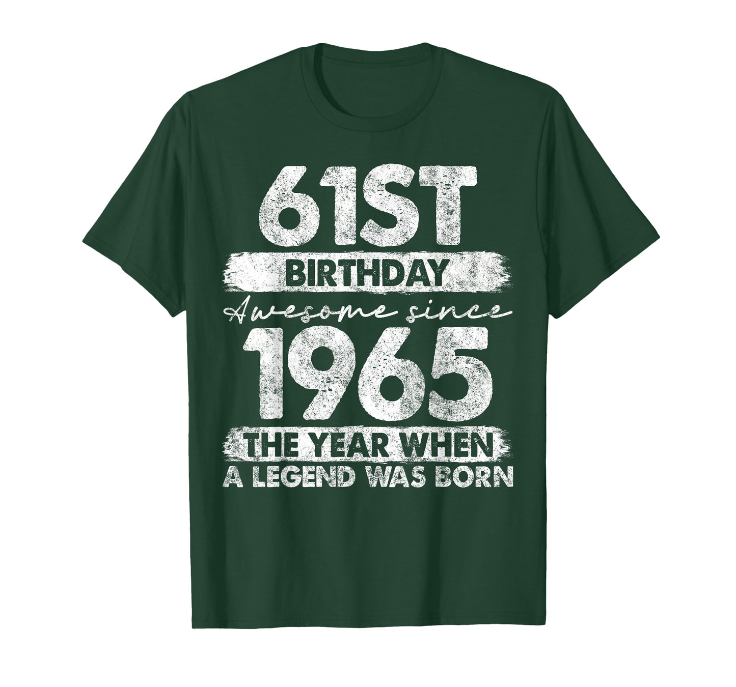 61 Year Old Gifts Vintage 1965 Limited Edition 61st Birthday T-Shirt