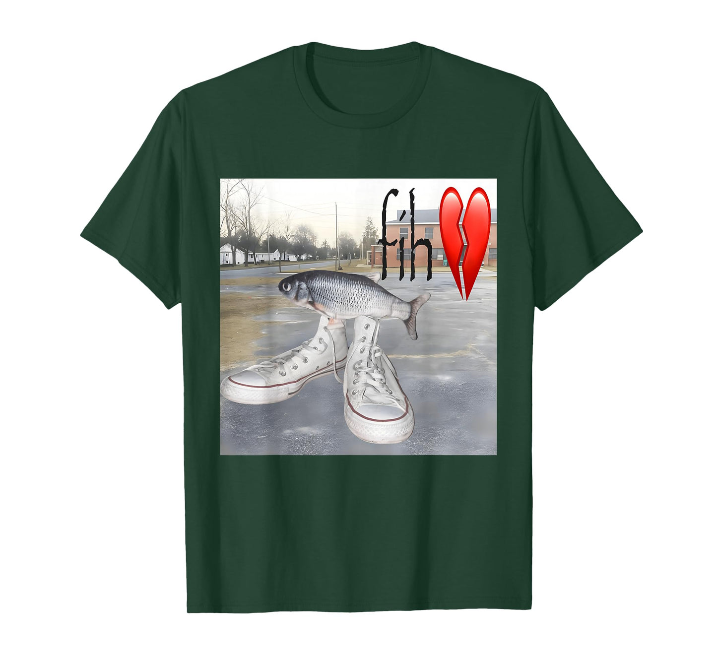 Fih Shoes Fish Funny Misspelled Meme Calling Brainrot SYBAU T-Shirt