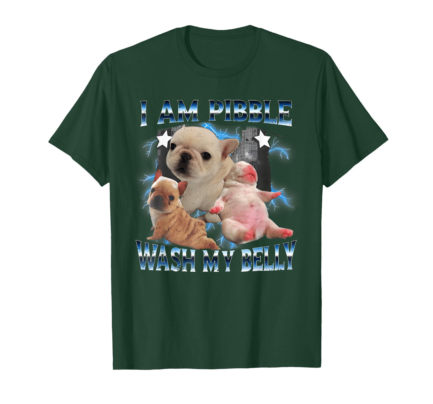 I Am Pibble Wash My Belly Pibble Meme Funny Dog Brainrot T-Shirt