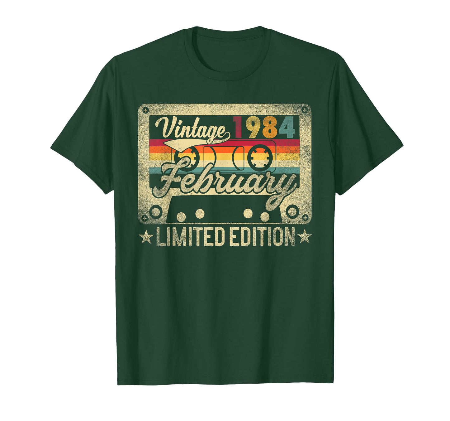 Vintage 1984 February 42 Years Old 42nd Birthday Men Women T-Shirt