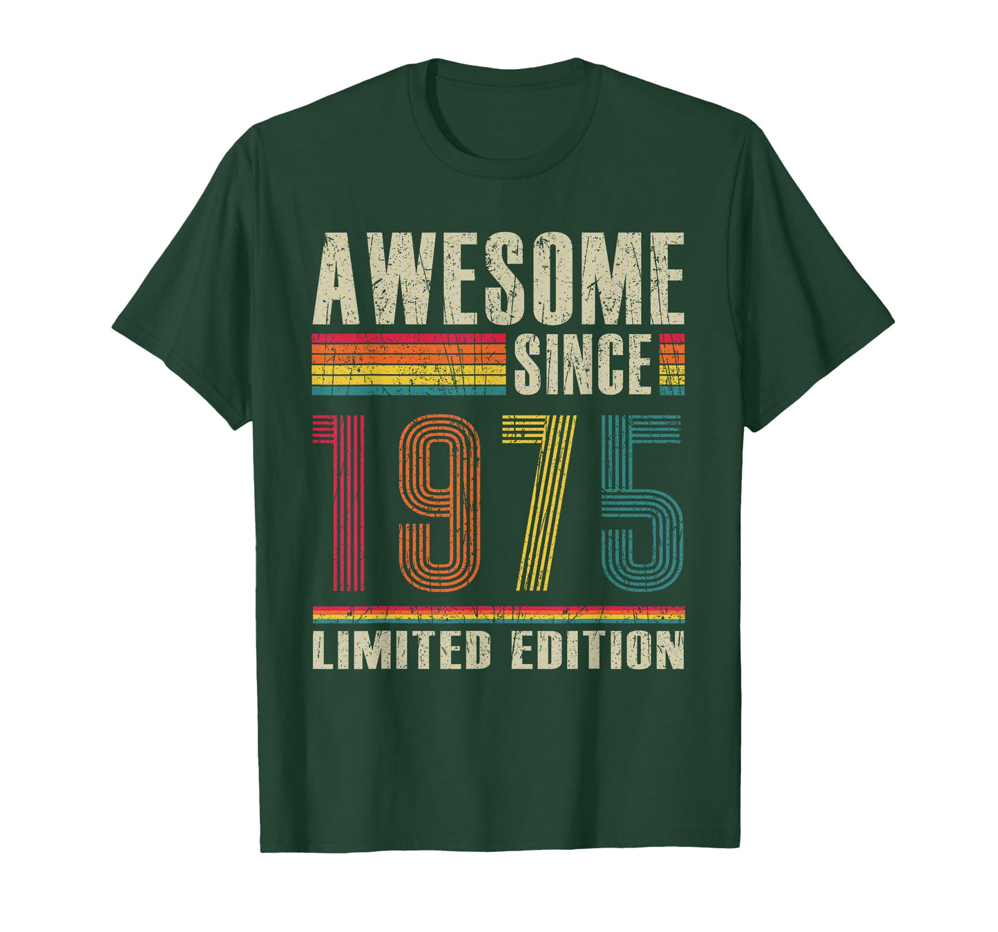 Vintage Awesome Since 1975 50th Birthday 50 Years Old T-Shirt