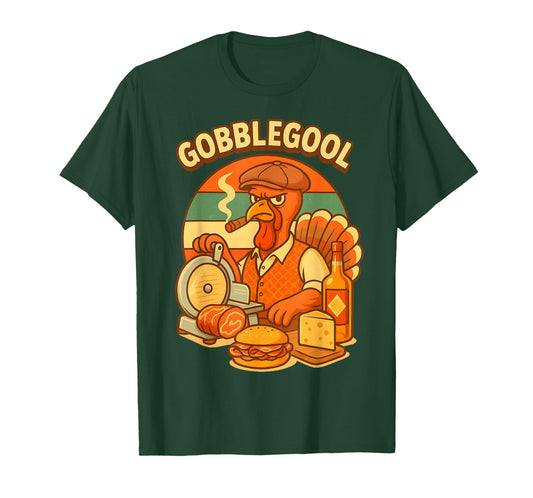 Turkey Gabagool Gobblegool Funny Italian Food T-Shirt