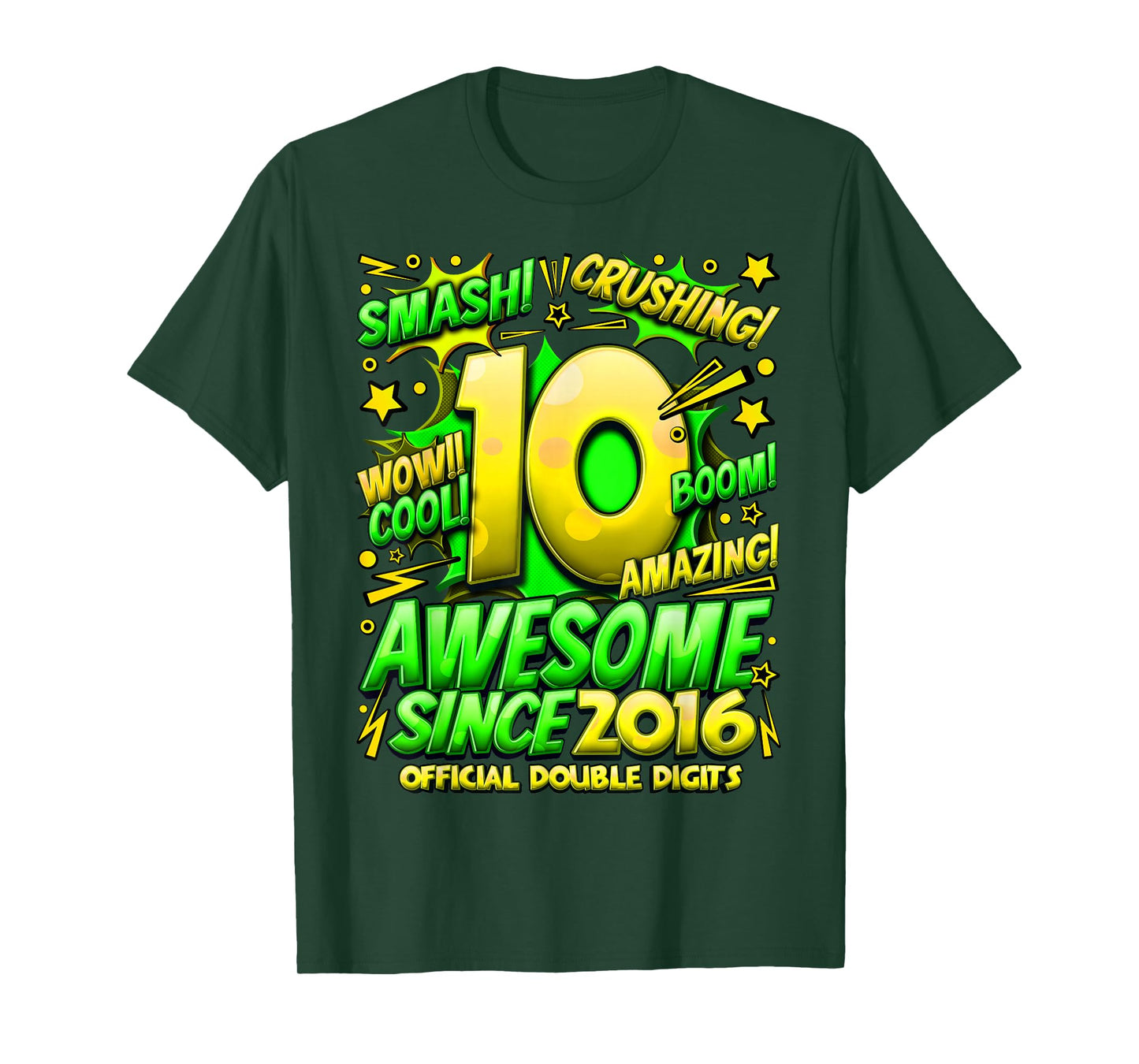 Official Double Digits 10 Year Old Boys 10th Birthday Boy T-Shirt