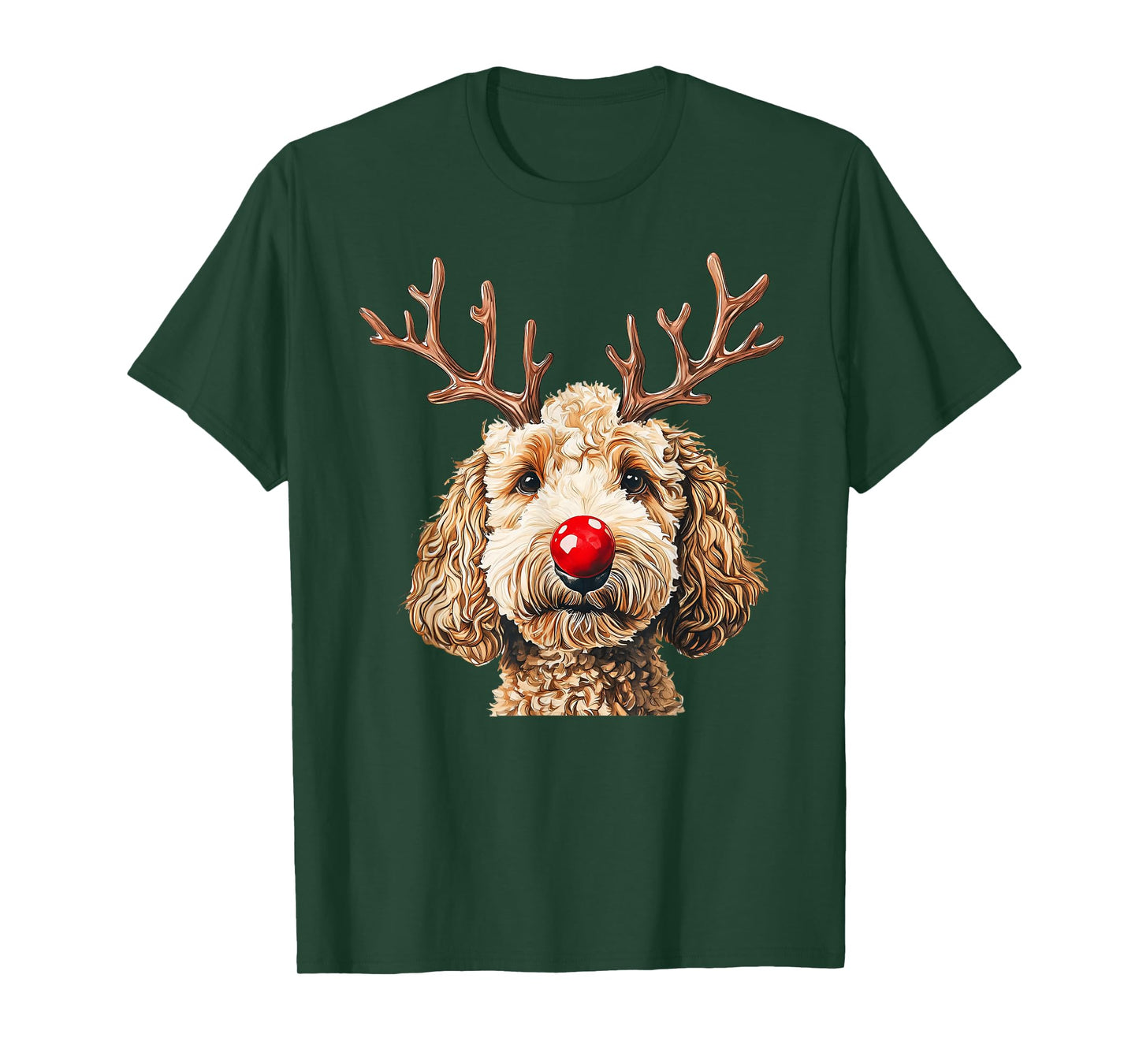 Christmas Goldendoodle Reindeer Dog Lover Doodle Mom T-Shirt