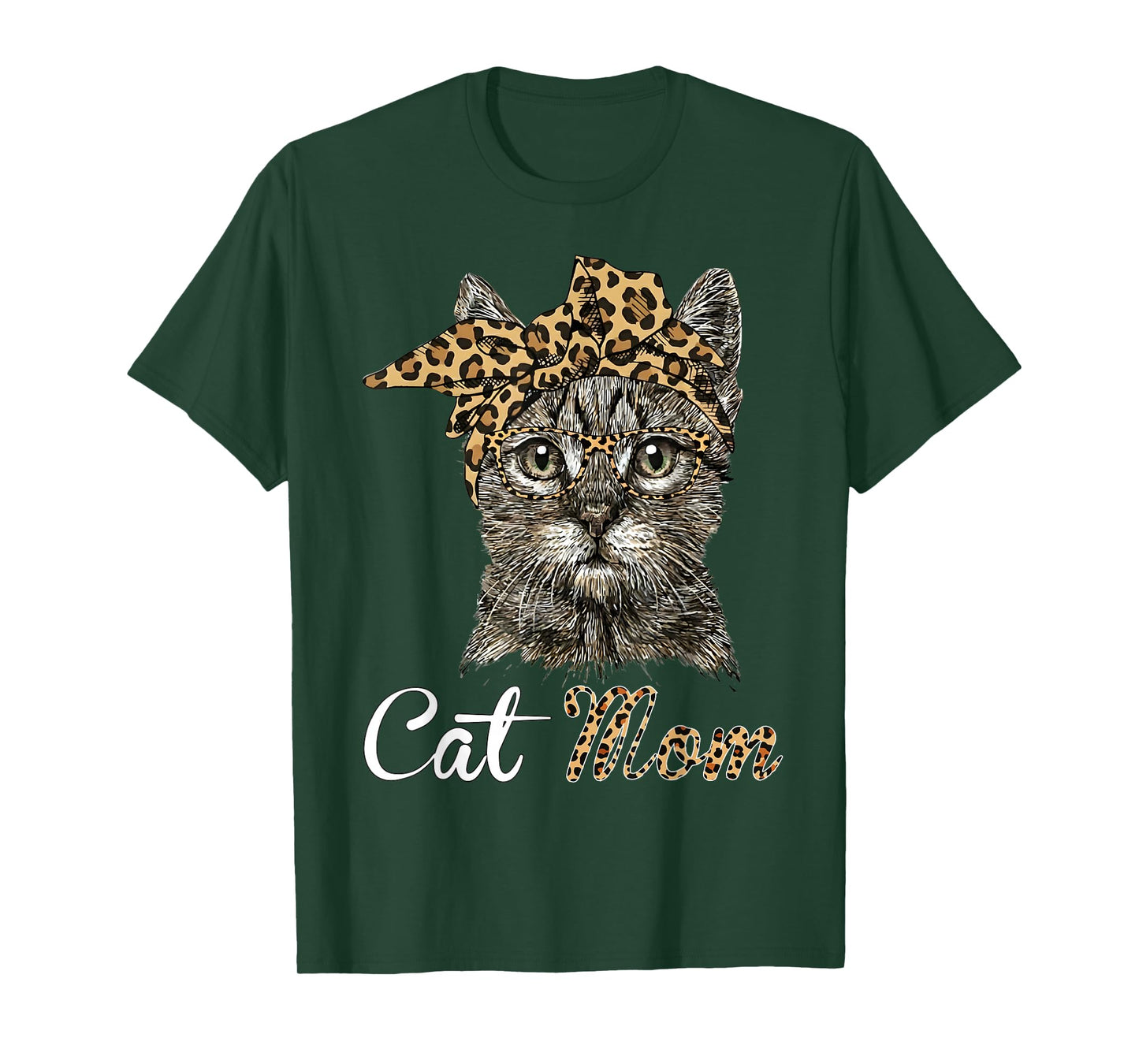 Funny Cat Mom Bow Cute Cat Lovers T-Shirt