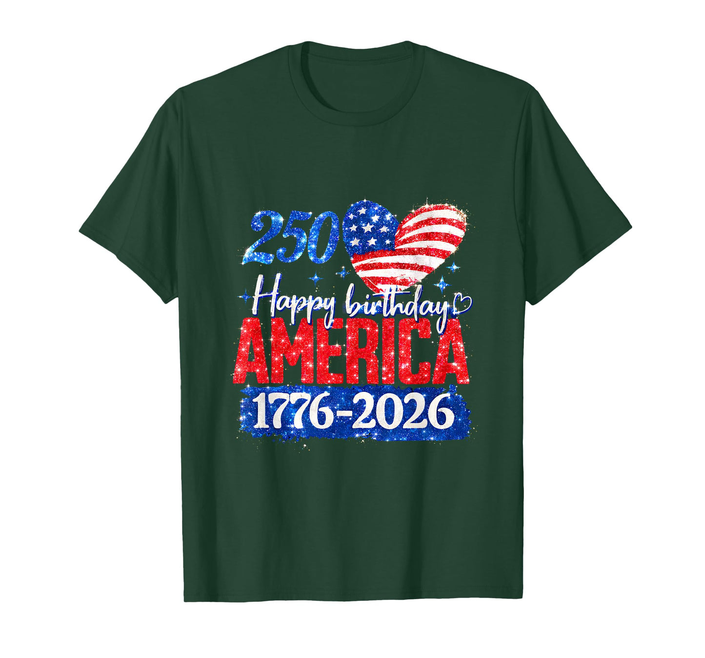 250th Happy Birthday America 1776-2026 T-Shirt