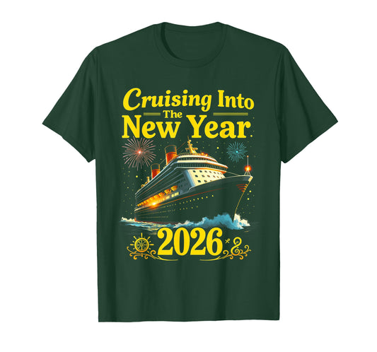 Cruising Into The New Year 2026 Party Cruise Celebration T-Shirt