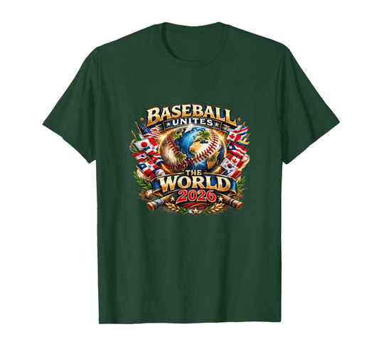 Baseball Unites The World 2026 Global Fan Graphic T-Shirt