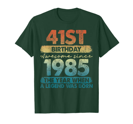41 Year Old Gifts Vintage 1985 Limited Edition 41st Birthday T-Shirt