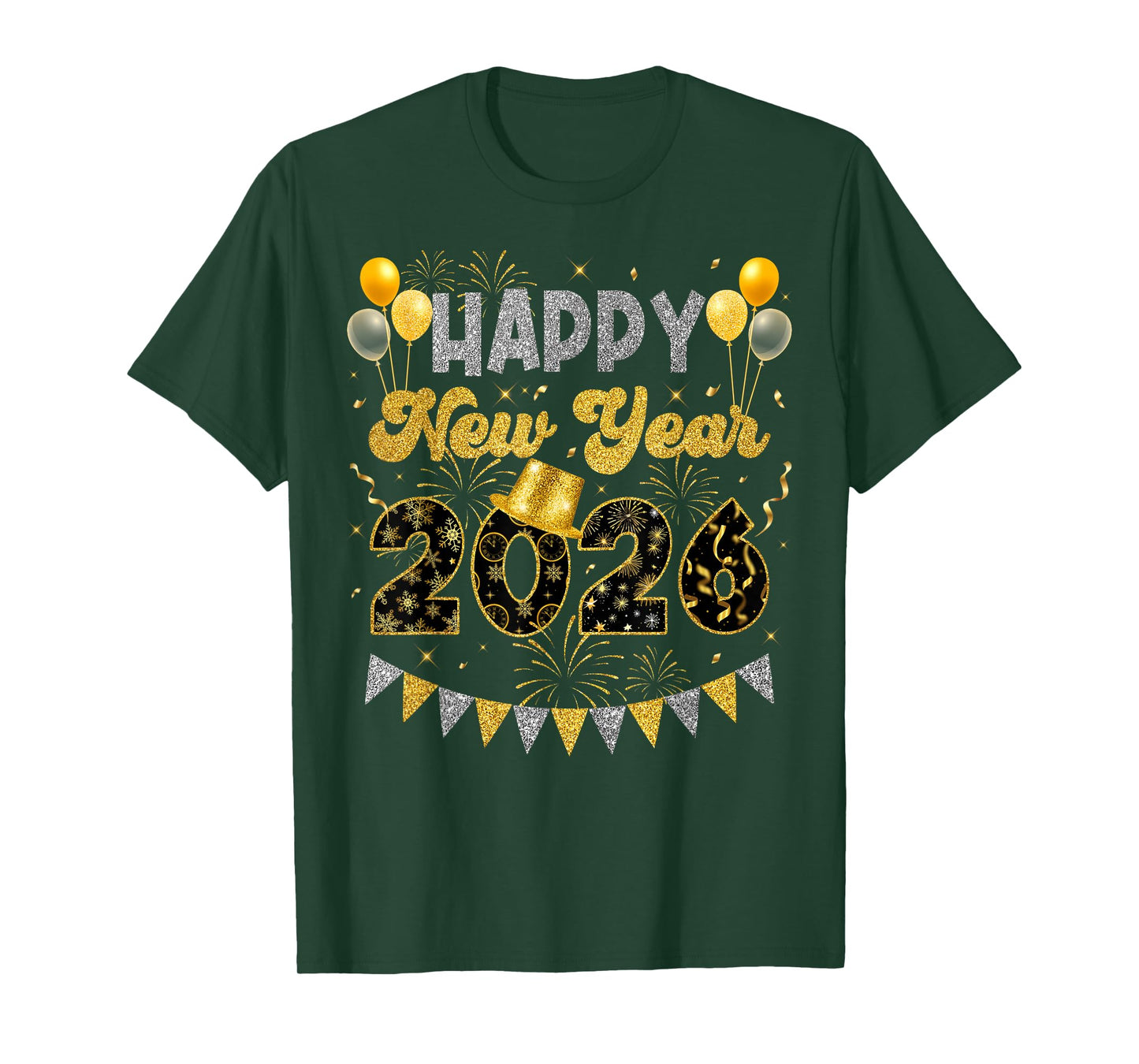 Celebration Happy New Year Eve 2026 Party Mens Womens Kids T-Shirt