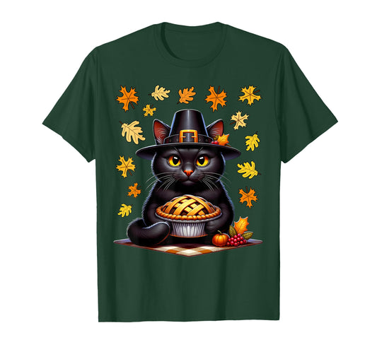 Black Cat Thanksgiving Black Cat Thanksgiving T-Shirt