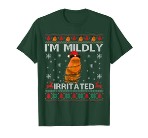 I'm Mildly Irritated Marcus The Worm Christmas Funny Meme T-Shirt