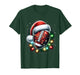 Santa Sports Design for Men Boys Christmas Football Player T-Shirt