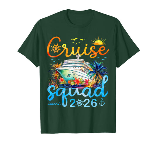 Cruise Squad 2026 Family Friends Vacation Matching Group T-Shirt