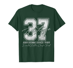 37 Year Old Gifts Vintage 1989 Limited Edition 37th Birthday T-Shirt