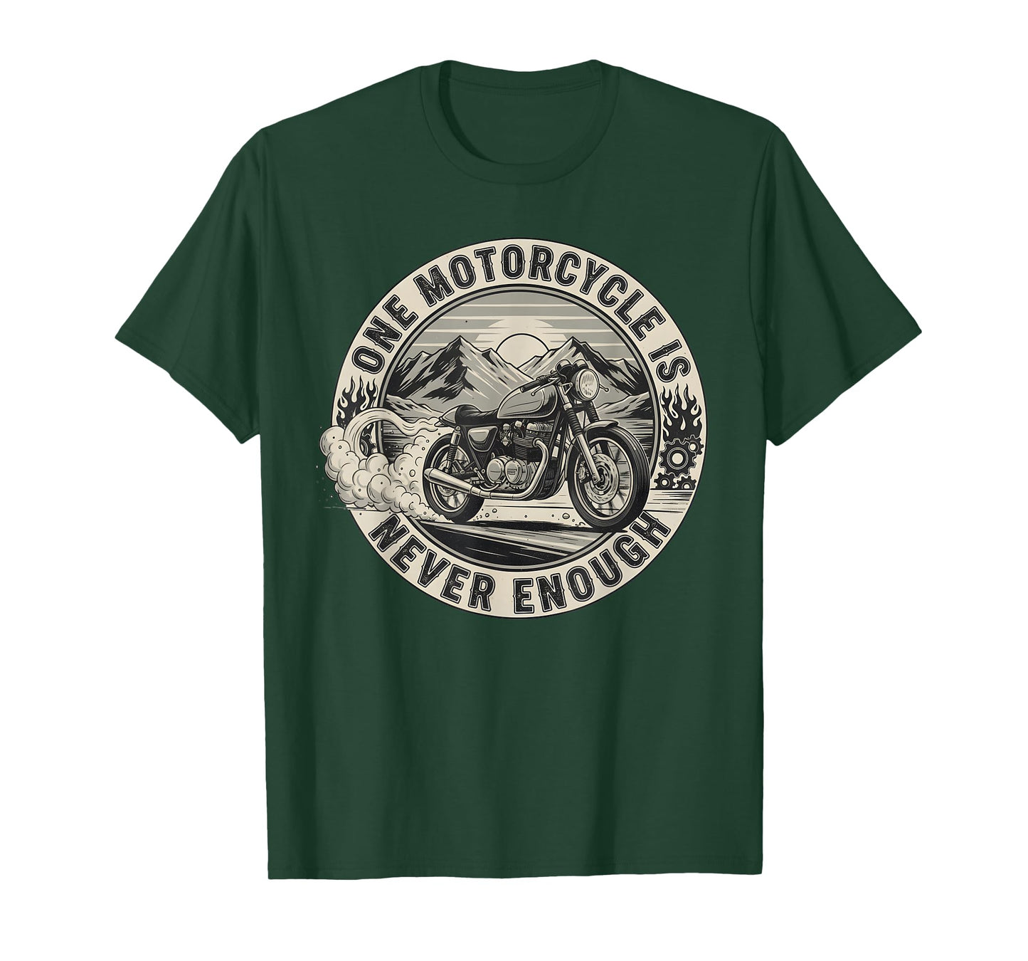 One Motorcycle is Never Enough Funny Bikers Riders Vintage T-Shirt