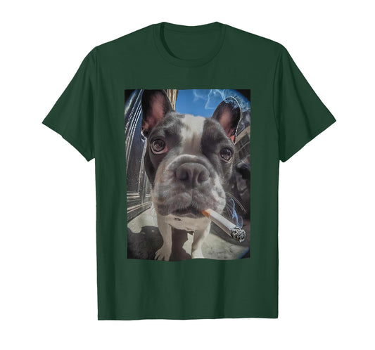 Funny Smoking Dog Meme T-Shirt