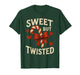 Sweet But Twisted Funny Christmas Candy Cane Xmas Holiday T-Shirt