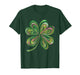 Retro Four Leaf Clover Cute Shamrock Funny St.Patricks Day T-Shirt