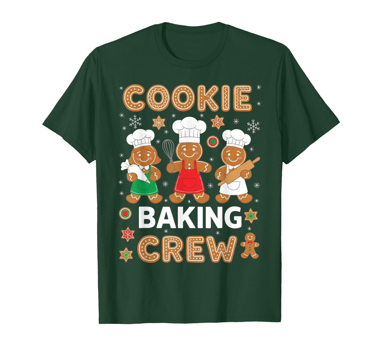 Cookie Baking Crew Christmas Gingerbread Family Matching T-S T-Shirt