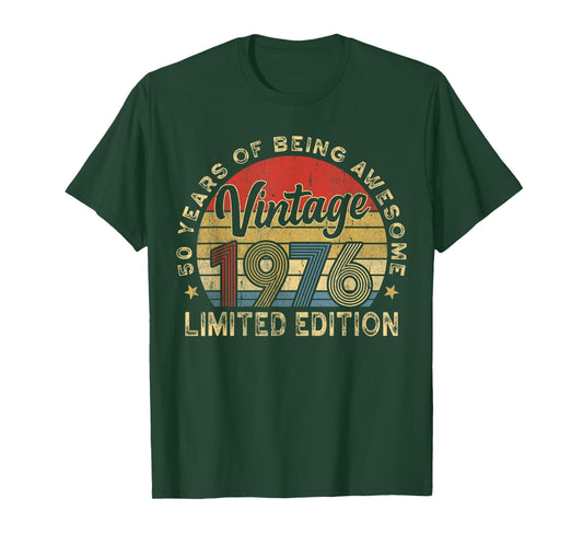 50th Birthday for Him 1976 50 Year Old Birthday for Men T-Shirt