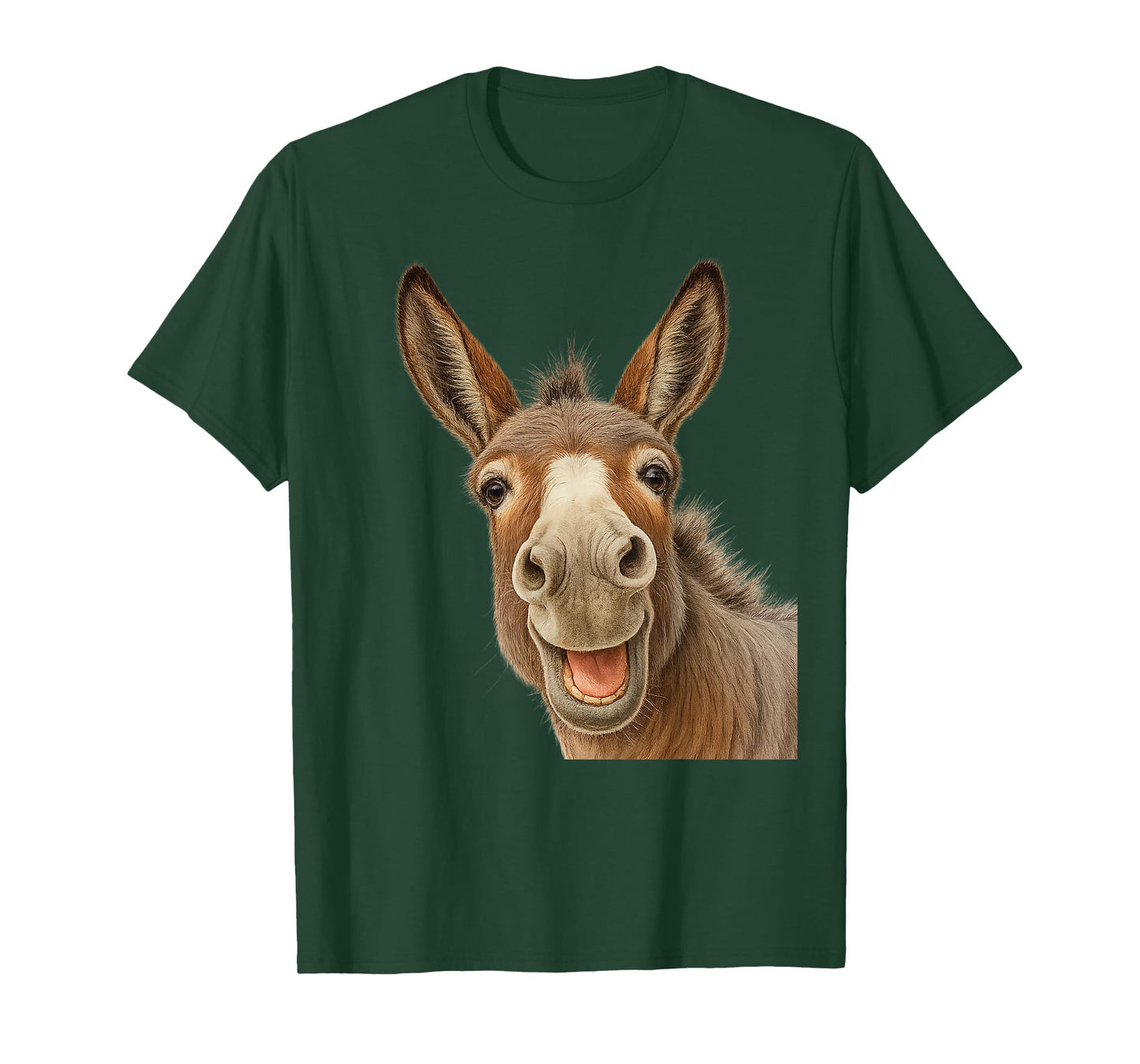 Funny Donkey Face Donkey Head Smile Eagerly Donkey Lover T-Shirt